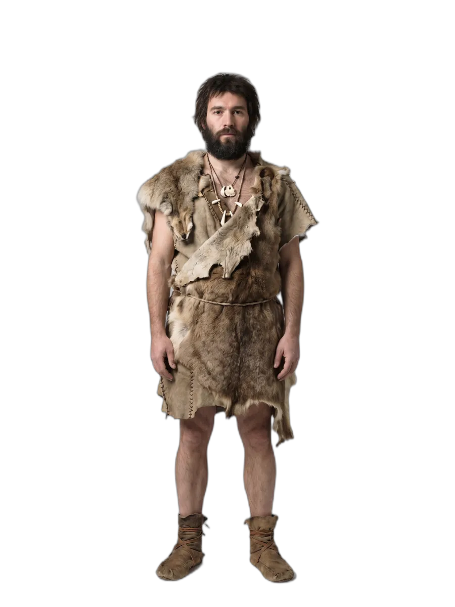 Reconstrucción de la vestimenta de Prehistoria: Paleolítico superior