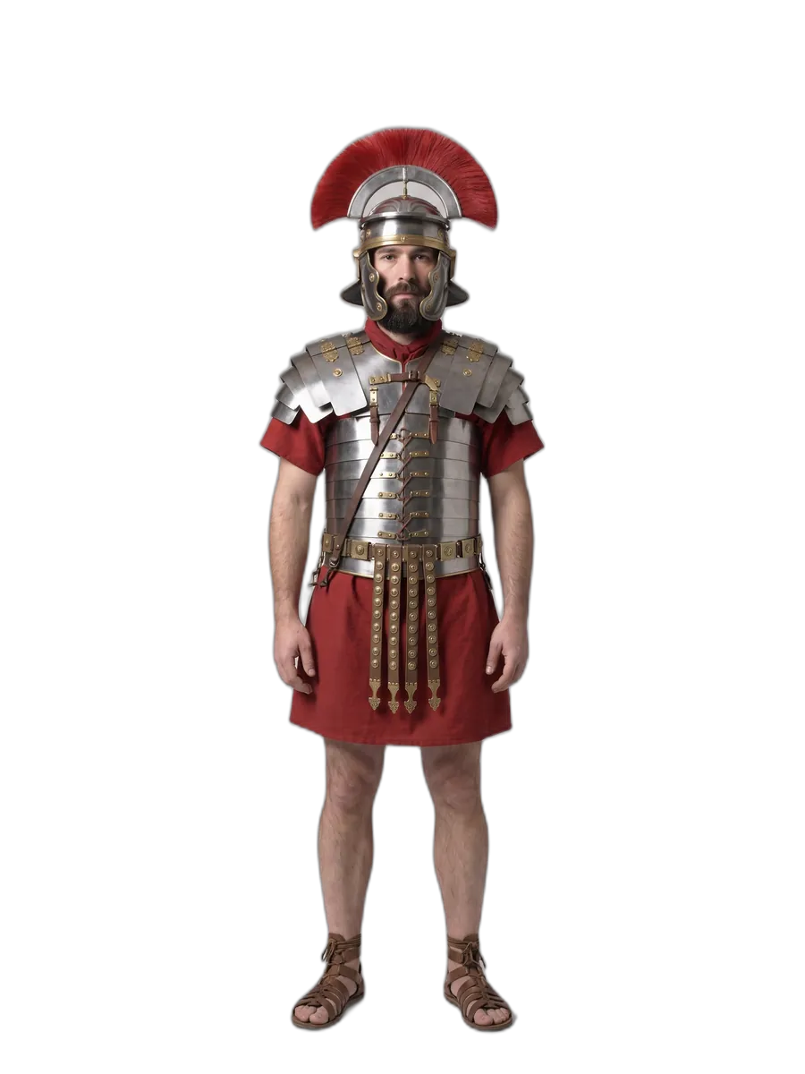 Reconstrucción de la vestimenta de Roma y paleocristiano: Legionario, siglo I